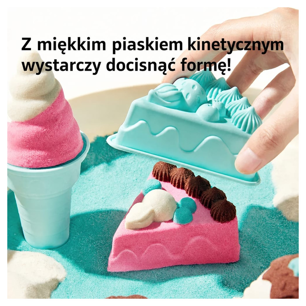 Magiczny Piasek - Masa Kinetyczna Foremki i Narzędzia - Pojemnik z Pokrywką - Mideer