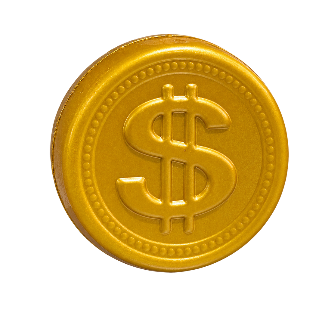 Złota Moneta - Złoty Dolar Miękki Gniotek Antystresowy Sensoryczny - Fidget