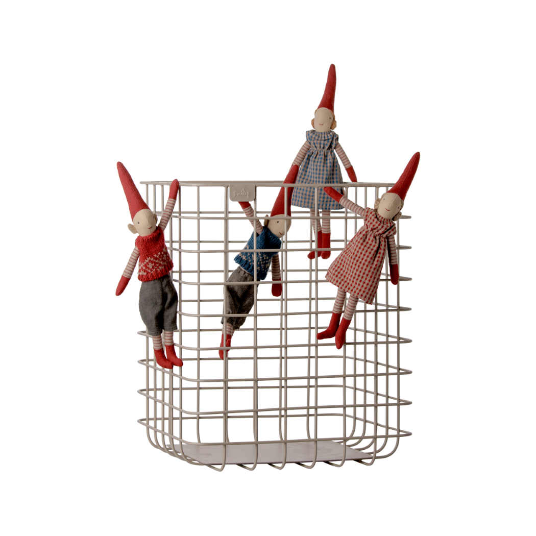 Krasnoludek Pixy w Czerwonej Kamizelce - Chłopiec - 26 cm - Rozmiar nr 1 - Dekoracja Bożonarodzeniowa - Maileg