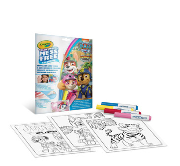 Psi Patrol - Kolorowanka i 4 Niebrudzące Flamastry - Color Wonder Crayola