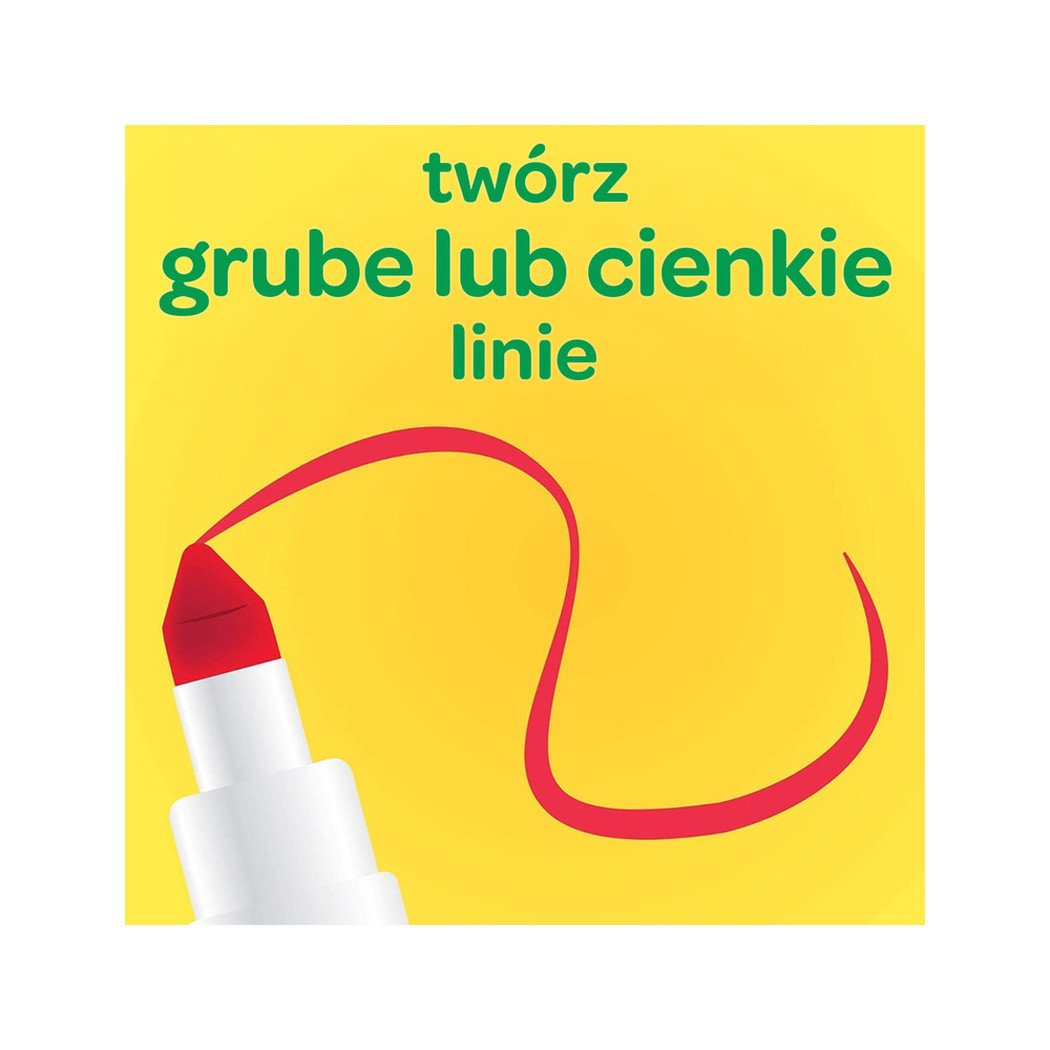 50 Kolorów - Zmywalne Mazaki Pisaki Flamastry dla Dzieci - Super Tips Crayola