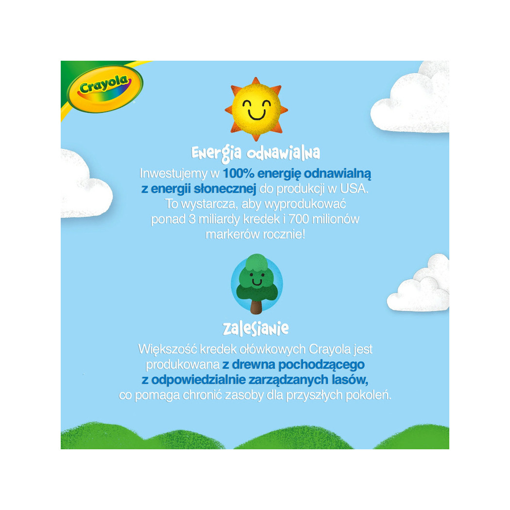12 Kolorów - Kredki Ołówkowe - Drewniane - Crayola