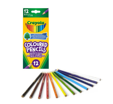 12 Kolorów - Kredki Ołówkowe - Drewniane - Crayola