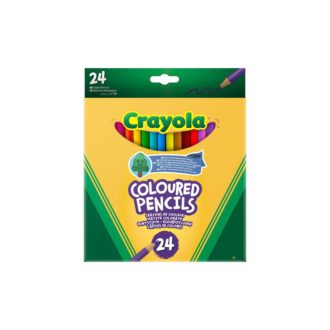24 Kolory - Kredki Ołówkowe - Drewniane - Crayola