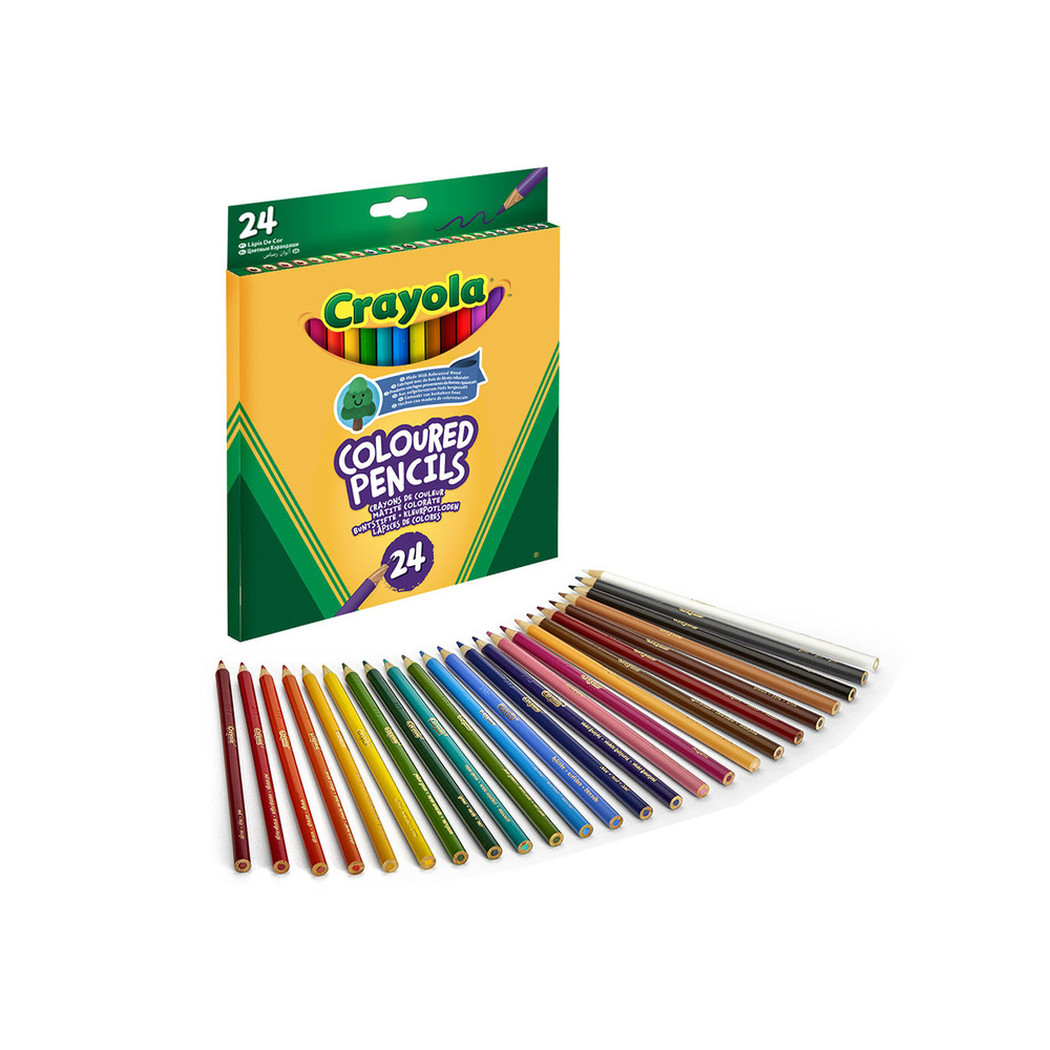 24 Kolory - Kredki Ołówkowe - Drewniane - Crayola