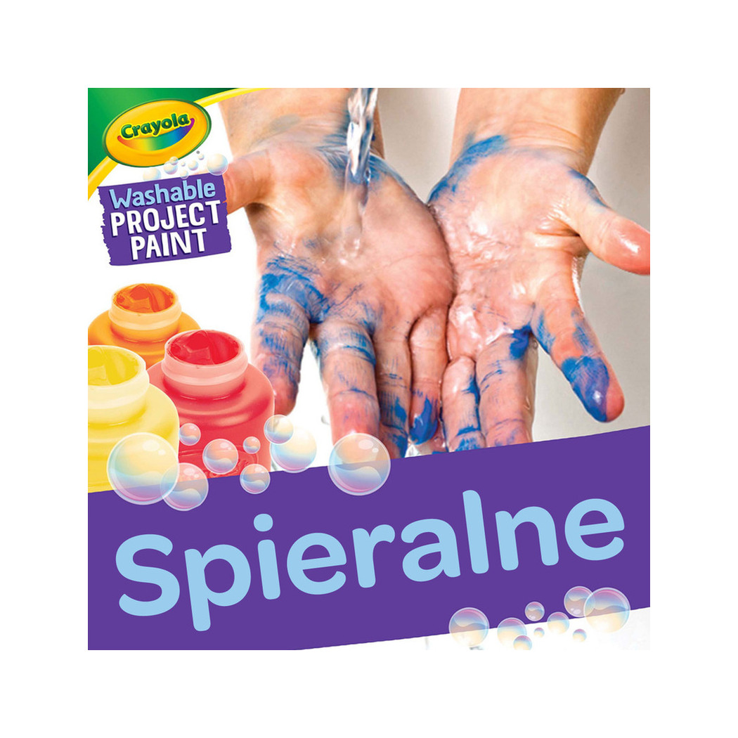 6 Kolorów - Zmywalne Farby dla Dzieci - Farbki Plakatowe w Butelkach 59ml - Crayola