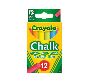 Kreda Niepyląca dla Dzieci - Kolorowa - 12 szt - Crayola