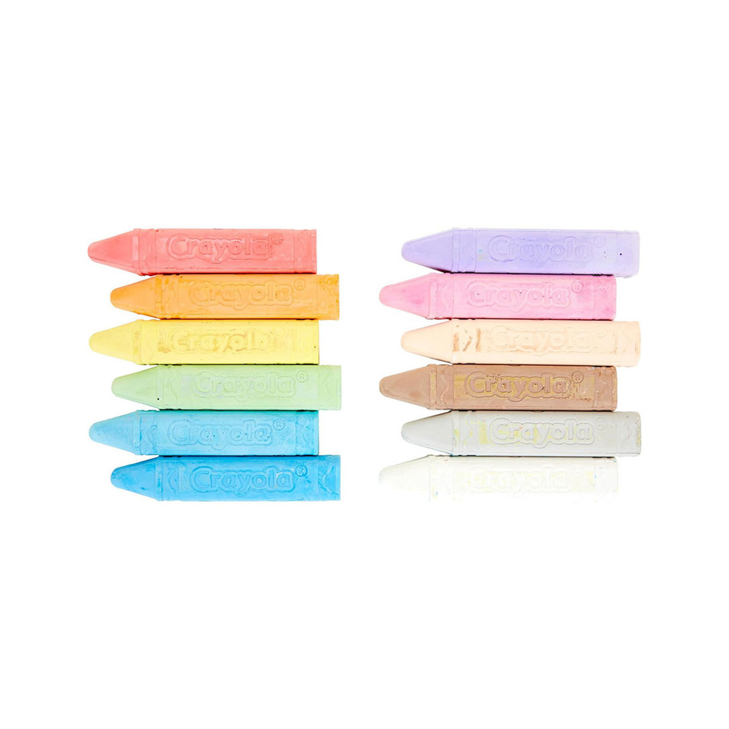 Gruba Kreda Chodnikowa Niepyląca dla Dzieci - Kolorowa - 16 szt - Crayola