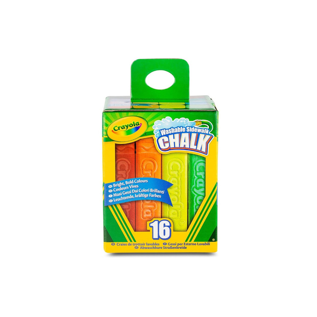 Gruba Kreda Chodnikowa Niepyląca dla Dzieci - Kolorowa - 16 szt - Crayola