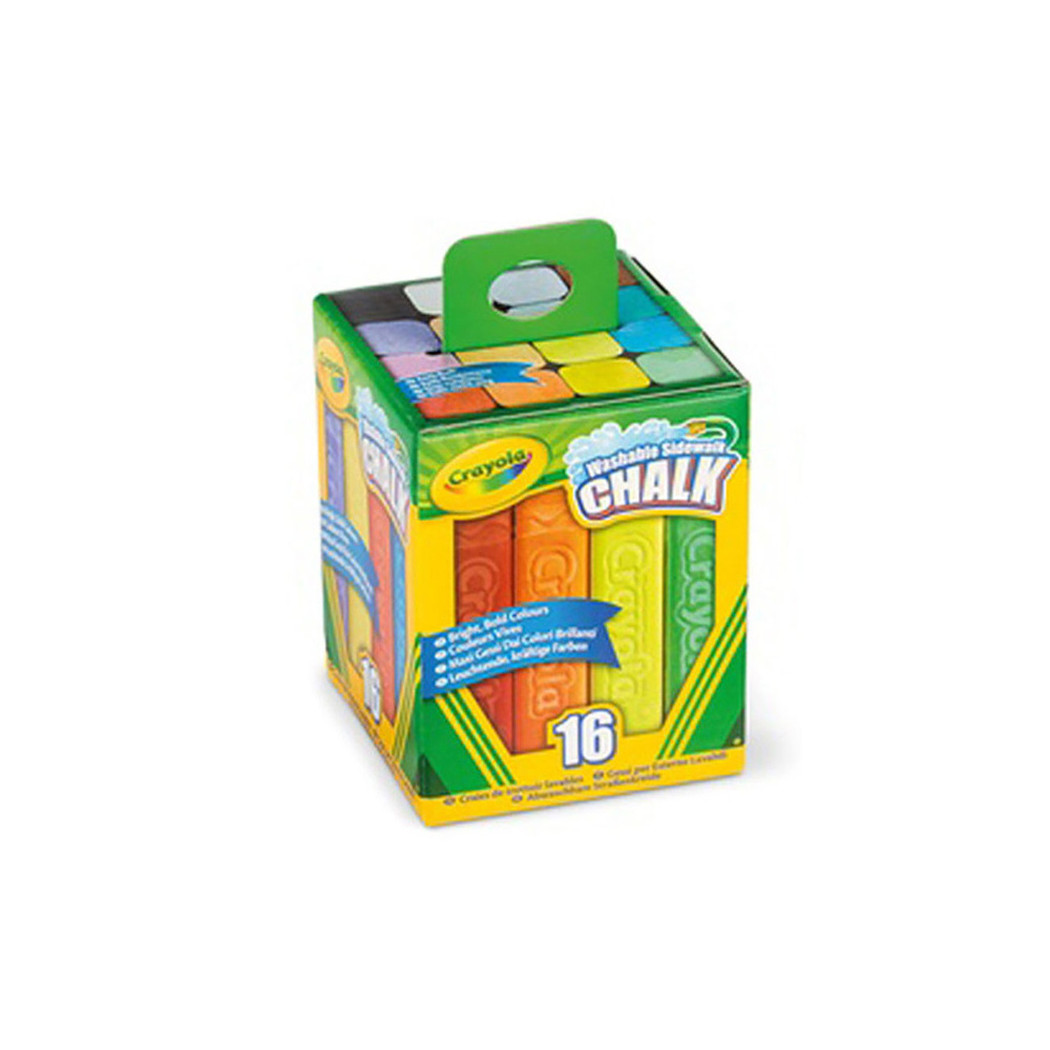 Gruba Kreda Chodnikowa Niepyląca dla Dzieci - Kolorowa - 16 szt - Crayola