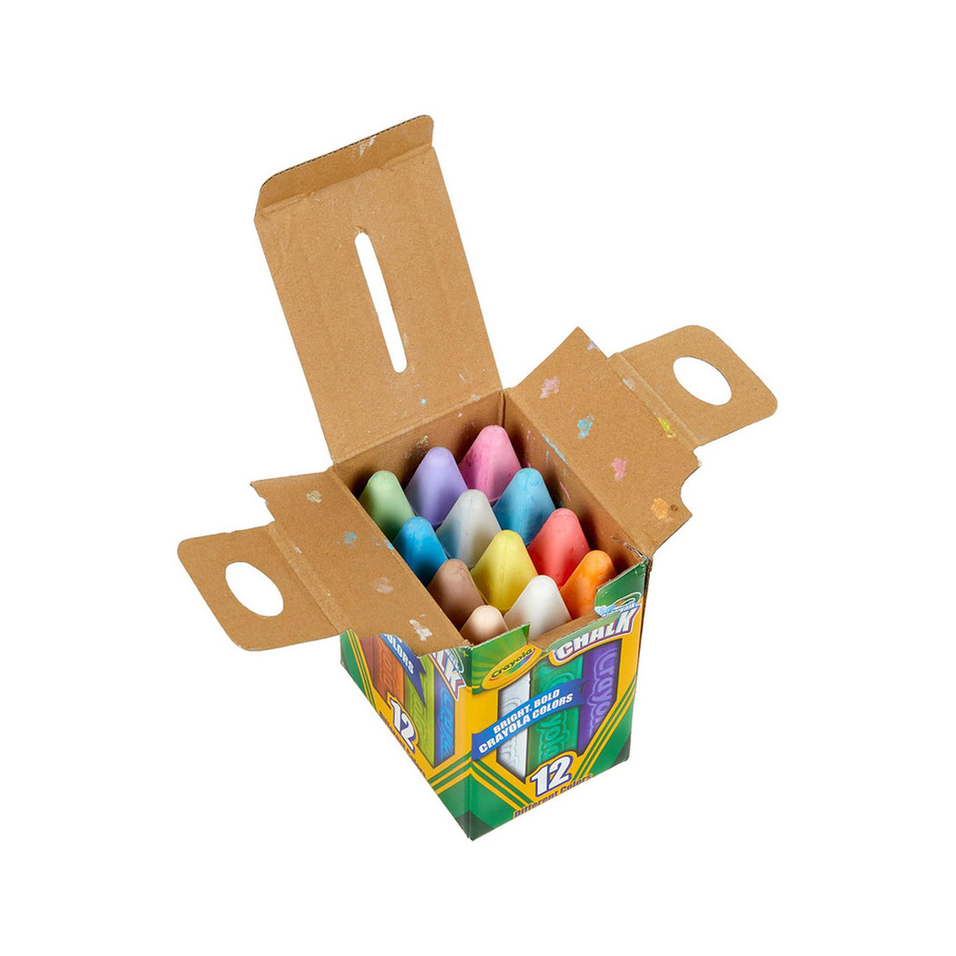 Gruba Kreda Chodnikowa Niepyląca dla Dzieci - Kolorowa - 16 szt - Crayola