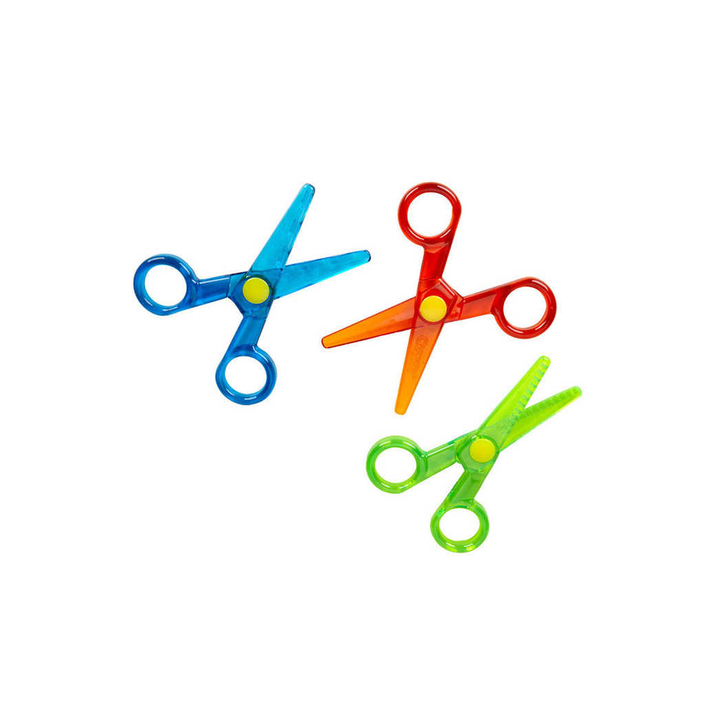 3 Pary - Bezpieczne Nożyczki Dekoracyjne - 3 Wzory Cięcia - Mini Kids Crayola