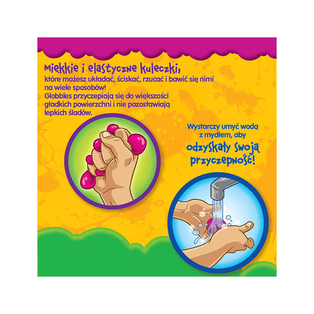 Lepkie Kulki do Rzucania 3 szt - Niebrudzące - Gniotki Antystresowe Globbles Crayola
