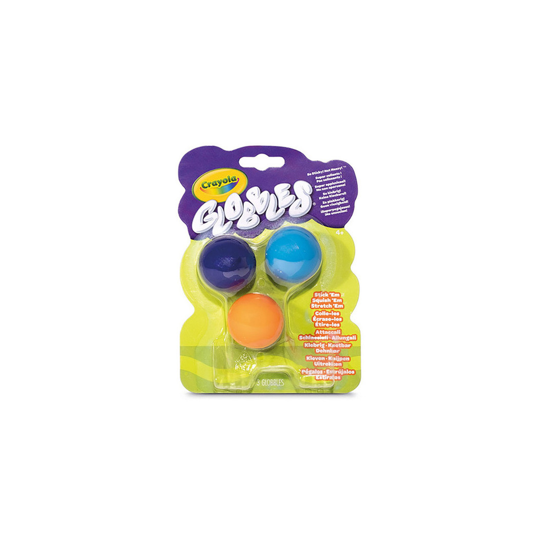 Lepkie Kulki do Rzucania 3 szt - Niebrudzące - Gniotki Antystresowe Globbles Crayola
