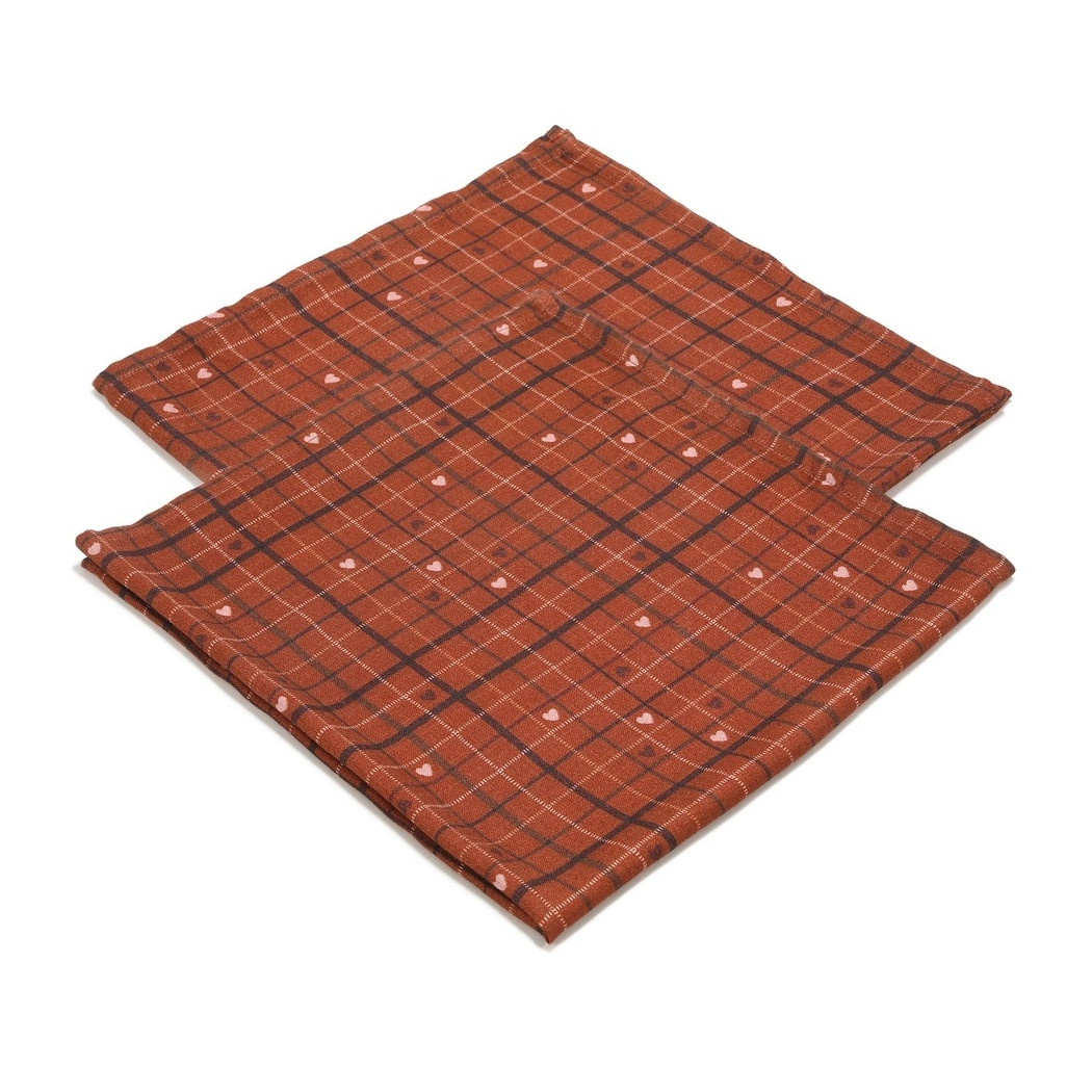 Moo Meadow Plaid - Zestaw Pieluszek 2 szt - Pieluszka 100% Bamboo Muślin - La Millou