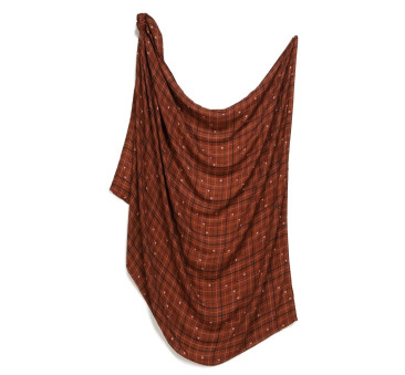 Bambusowo-Muślinowy Otulacz - Moo Meadow Plaid - 115x140 cm - Antybakteryjna Apretura - La Millou
