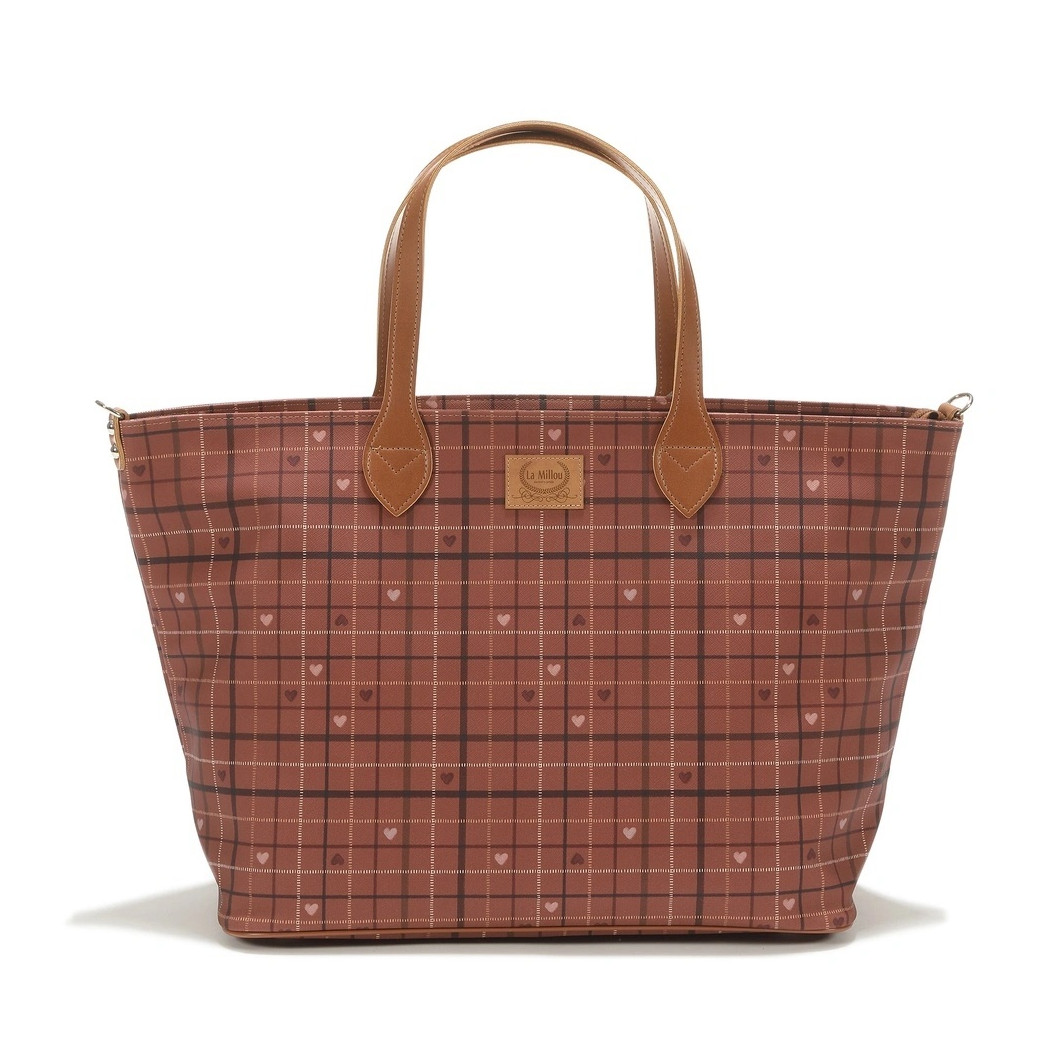 Torba Dla Mamy Duża roz. L - Moo Meadow Plaid - Premium - La Millou Feeria