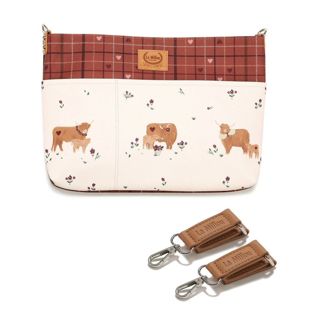 Organizer do Wózka - Moo Meadow Plaid - Premium - La Millou Feeria