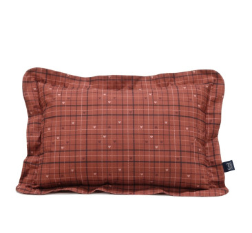 Moo Meadow Plaid - Bawełniana Poduszka do Spania XL z Falbaną - 50x70 cm - La Millou