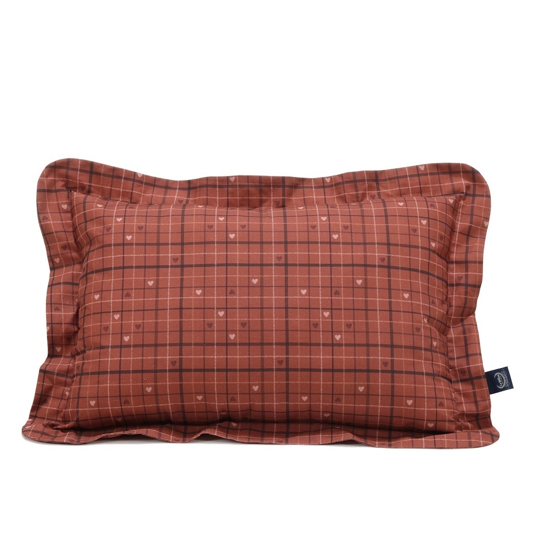 Moo Meadow Plaid - Bawełniana Poduszka do Spania XL z Falbaną - 50x70 cm - La Millou