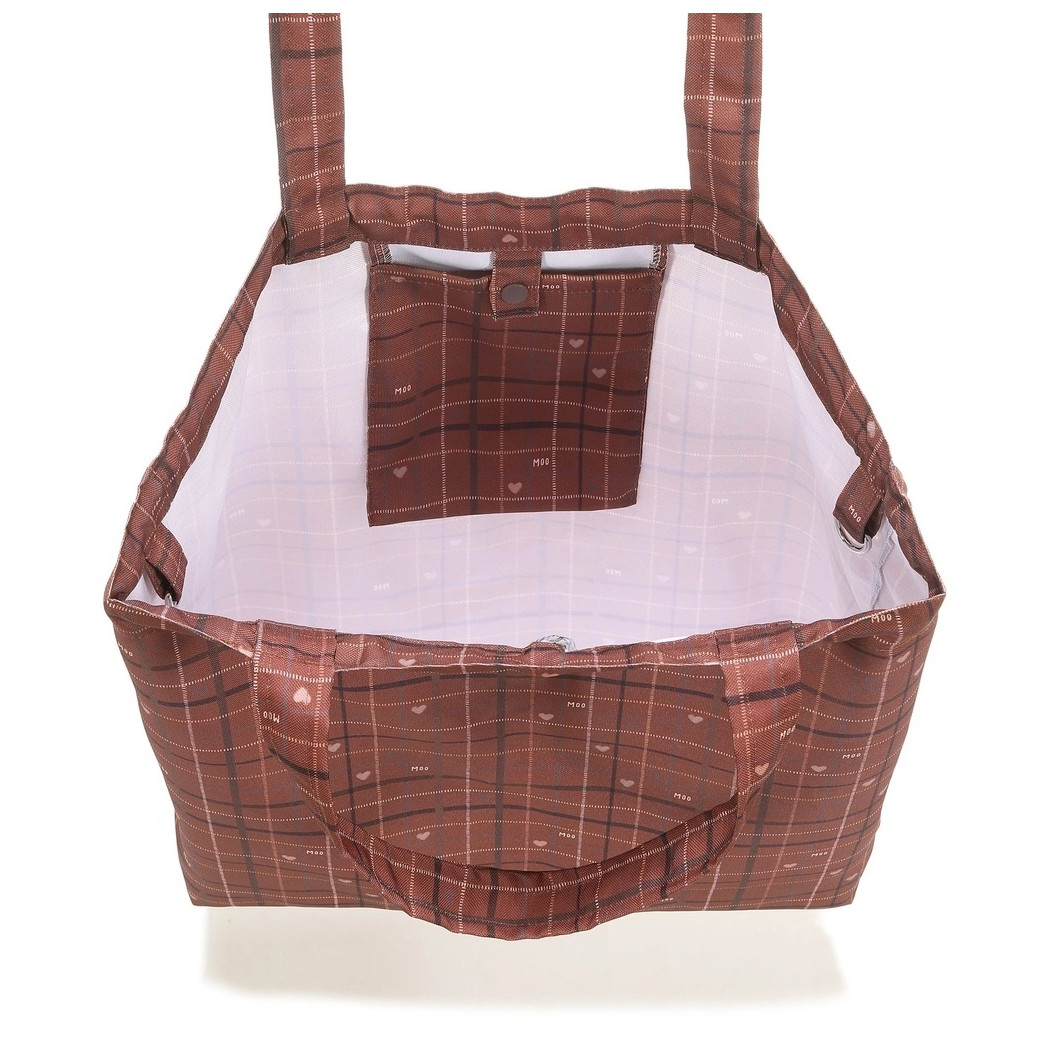 Moo Meadow Plaid - Torba Shopper Bag z Kieszonką - Tote Bag - La Millou