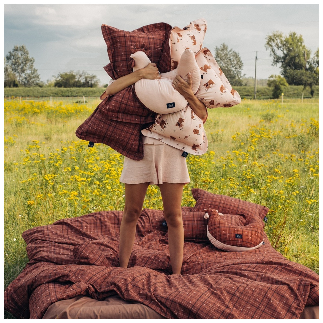 Moo Meadow Plaid - Kołdra Bawełniana XXL - 200x220 cm - z Wypełnieniem - La Millou