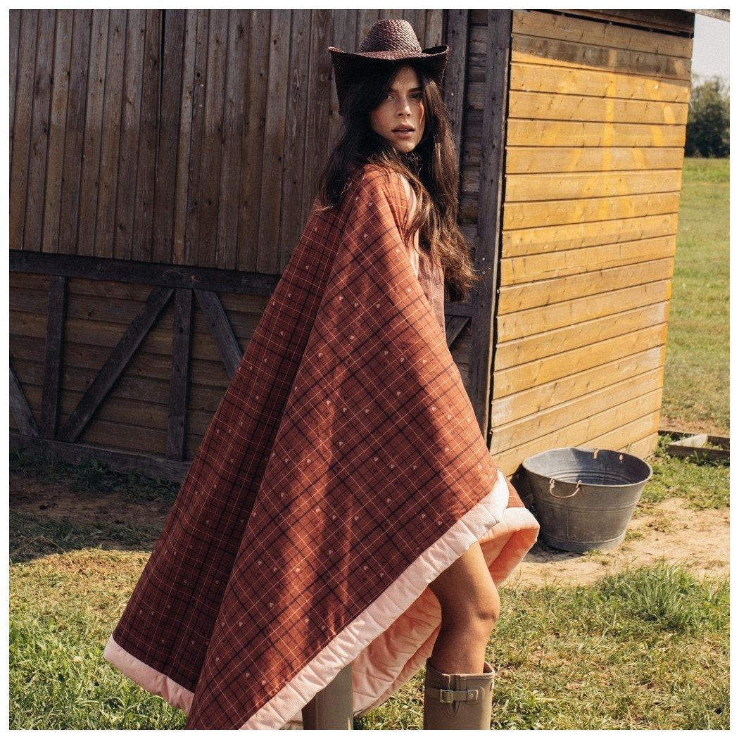 Moo Meadow Plaid - Narzuta Ciepły Koc XL Aksamitny - 140x200 cm Kapa Velvet - La Millou