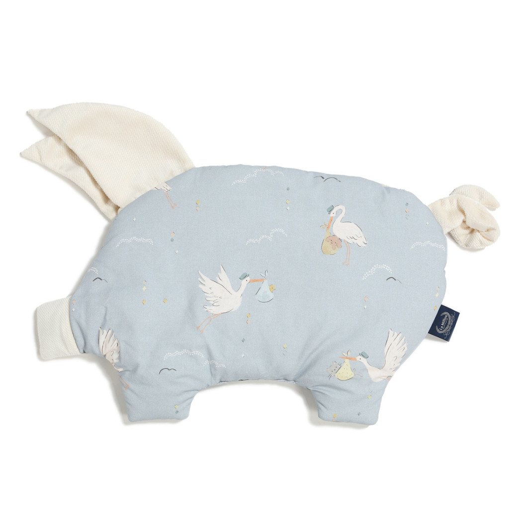Podusia Sleepy Pig - Bebe Mignon Blue - Rafaello - Pierwsza Poduszka - La Millou