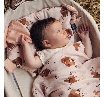 Podusia Sleepy Pig - Bebe Mignon Blue - Rafaello - Pierwsza Poduszka - La Millou