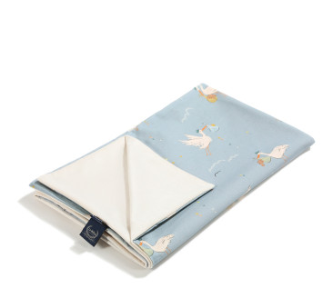 Lekki Kocyk Velvet roz. M - Bebe Mignon Blue Rafaello - 80x100 cm - La Millou