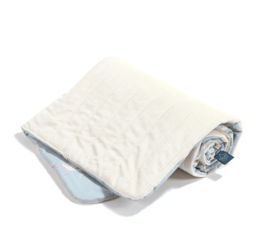 Ciepły Koc Velvet roz. M - Bebe Mignon Blue Rafaello - 80x100 cm - La Millou