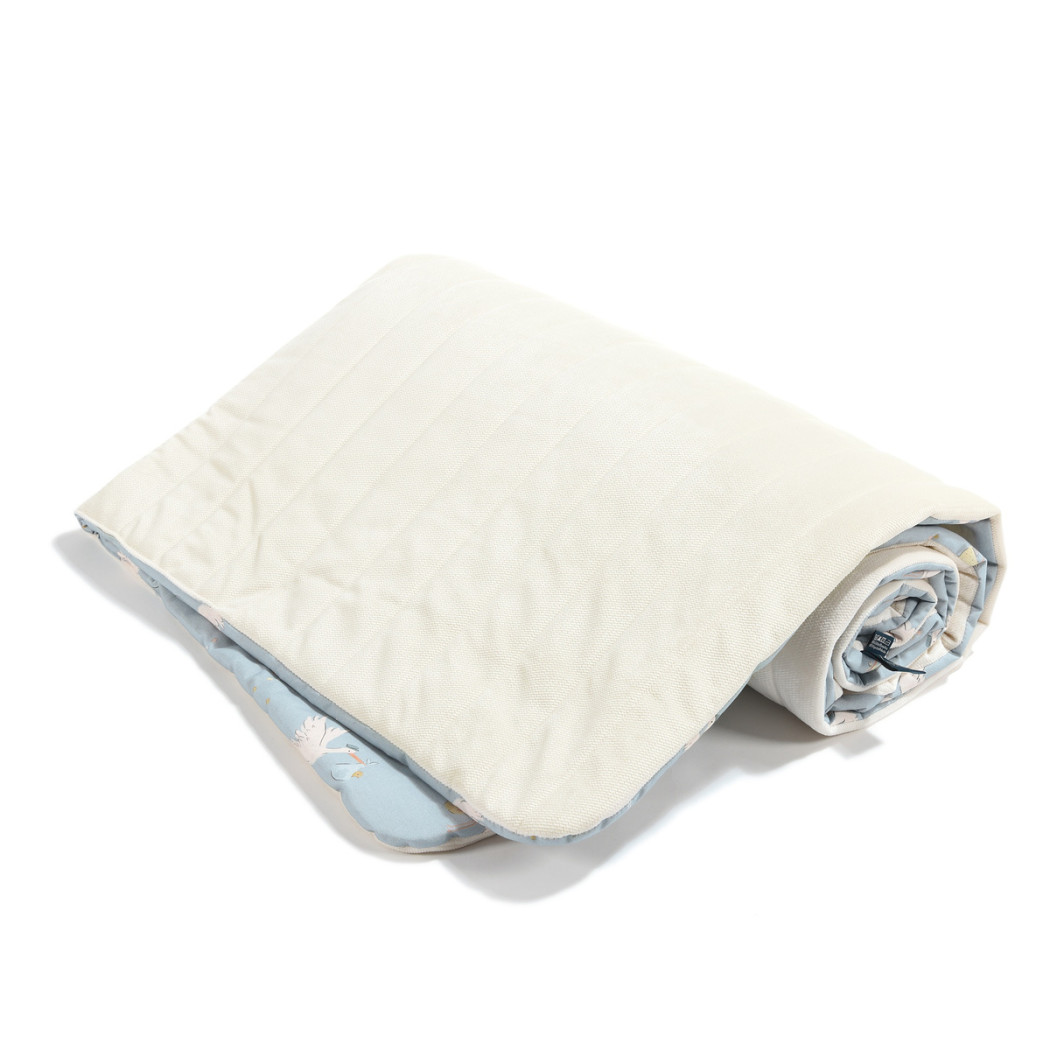 Ciepły Koc Velvet roz. L - Bebe Mignon Blue Rafaello - 110x140 cm - La Millou