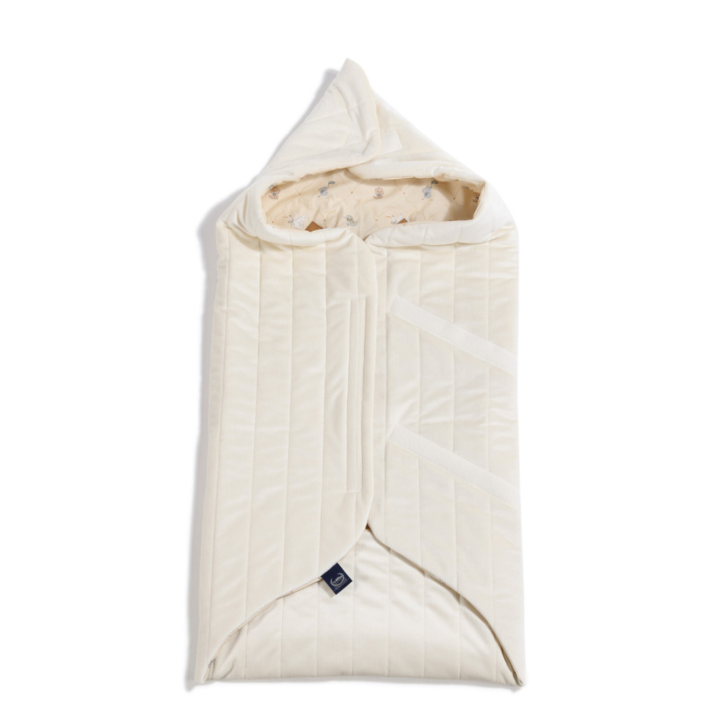Kocyk do Fotelika Samochodowego - Bebe Mignon Vanilla - Bawełna Velvet Rafaello - La Millou