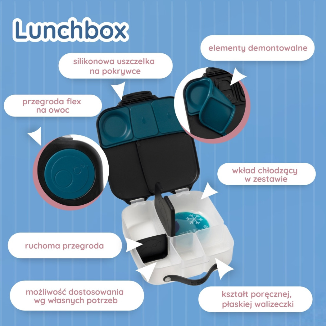 Night Vision - Lunchbox z Wkładem Chłodzącym - czarny - B.BOX