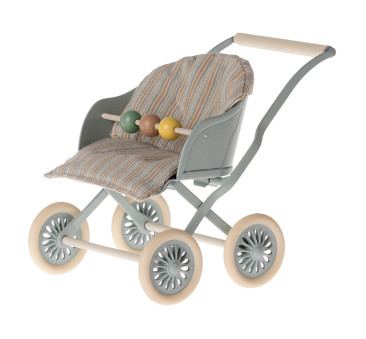 Niebieski Wózek Spacerówka - Stroller Baby - dla Myszek i Króliczków - Maileg