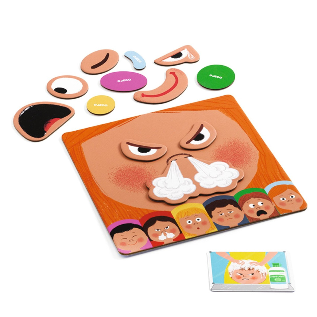Emotico - Magnetyczna Gra Edukacyjna - Rozpoznawanie Emocji - Djeco