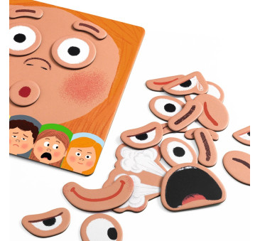Emotico - Magnetyczna Gra Edukacyjna - Rozpoznawanie Emocji - Djeco