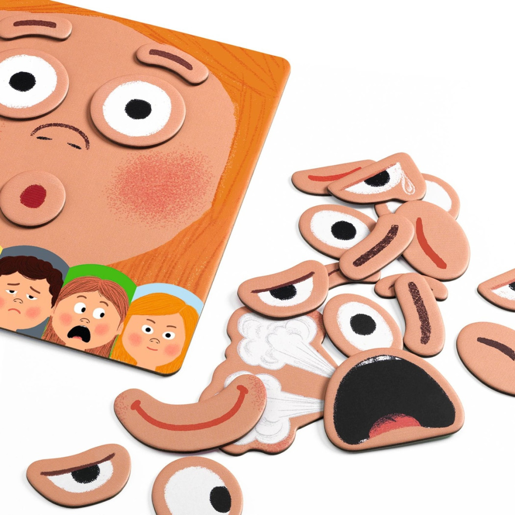 Emotico - Magnetyczna Gra Edukacyjna - Rozpoznawanie Emocji - Djeco
