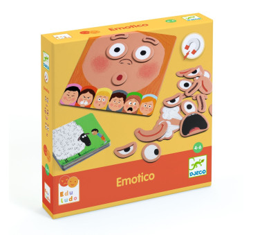 Emotico - Magnetyczna Gra Edukacyjna - Rozpoznawanie Emocji - Djeco