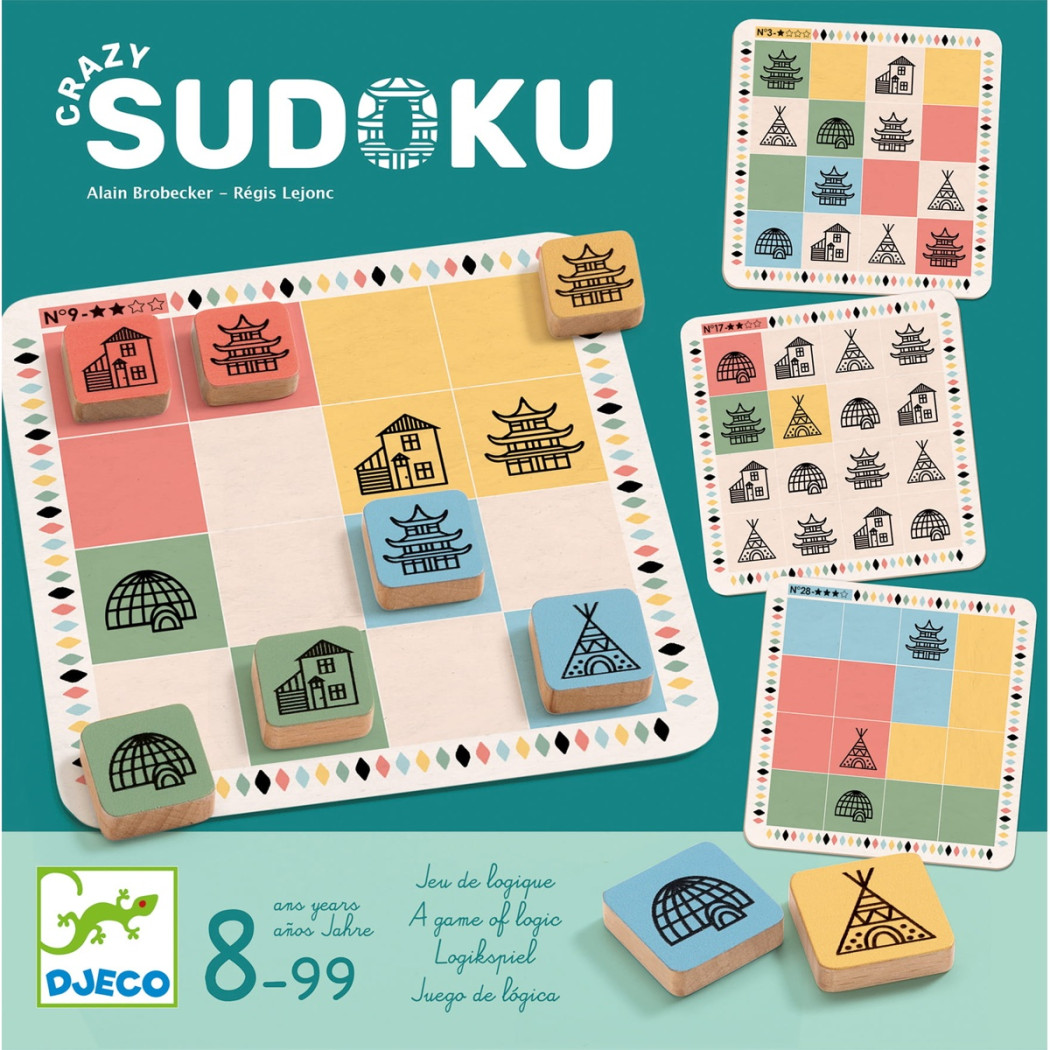 Szalone Sudoku - Gra Logiczna Układanka Edukacyjna - Refleks Logika - Djeco