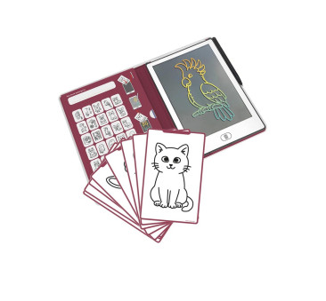 Domowe Zwierzątka - Pet - Tablet do Nauki Rysowania dla Dzieci - Mini Tablet Rysunkowy - KIDYWOLF