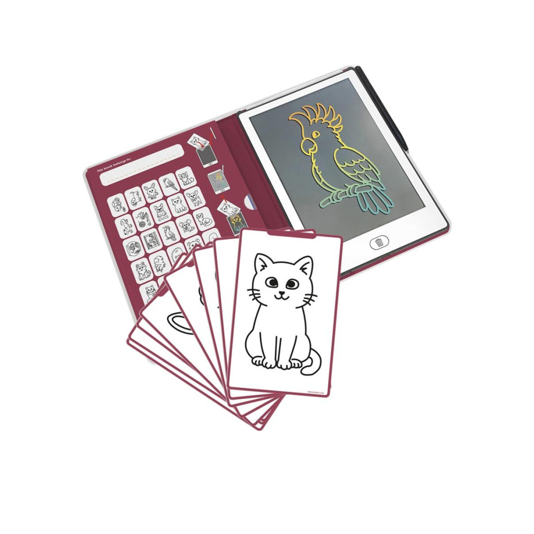Domowe Zwierzątka - Pet - Tablet do Nauki Rysowania dla Dzieci - Mini Tablet Rysunkowy - KIDYWOLF