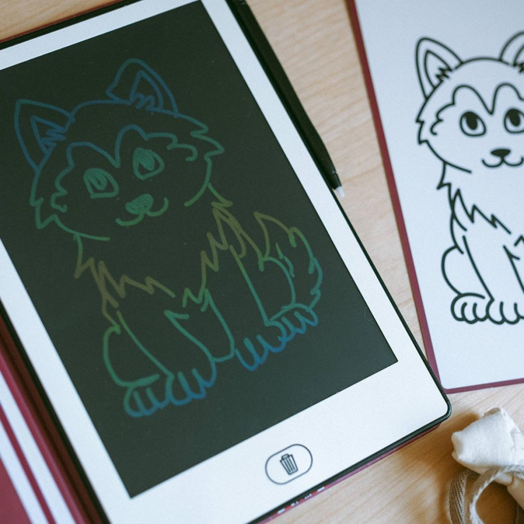 Domowe Zwierzątka - Pet - Tablet do Nauki Rysowania dla Dzieci - Mini Tablet Rysunkowy - KIDYWOLF