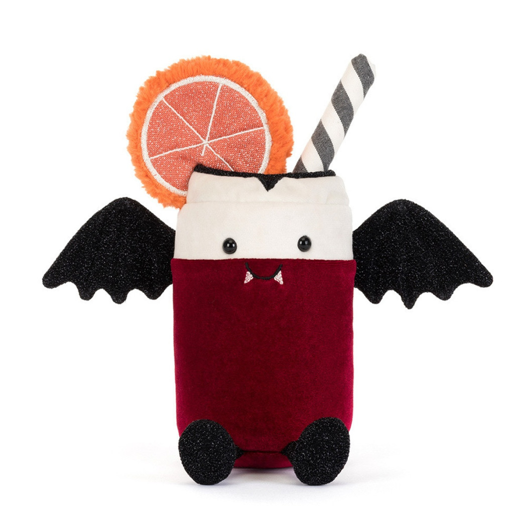 Vampop - Wesoły Napój Wampirek 16 cm - Pluszak Halloween - Maskotka Przytulanka - JellyCat