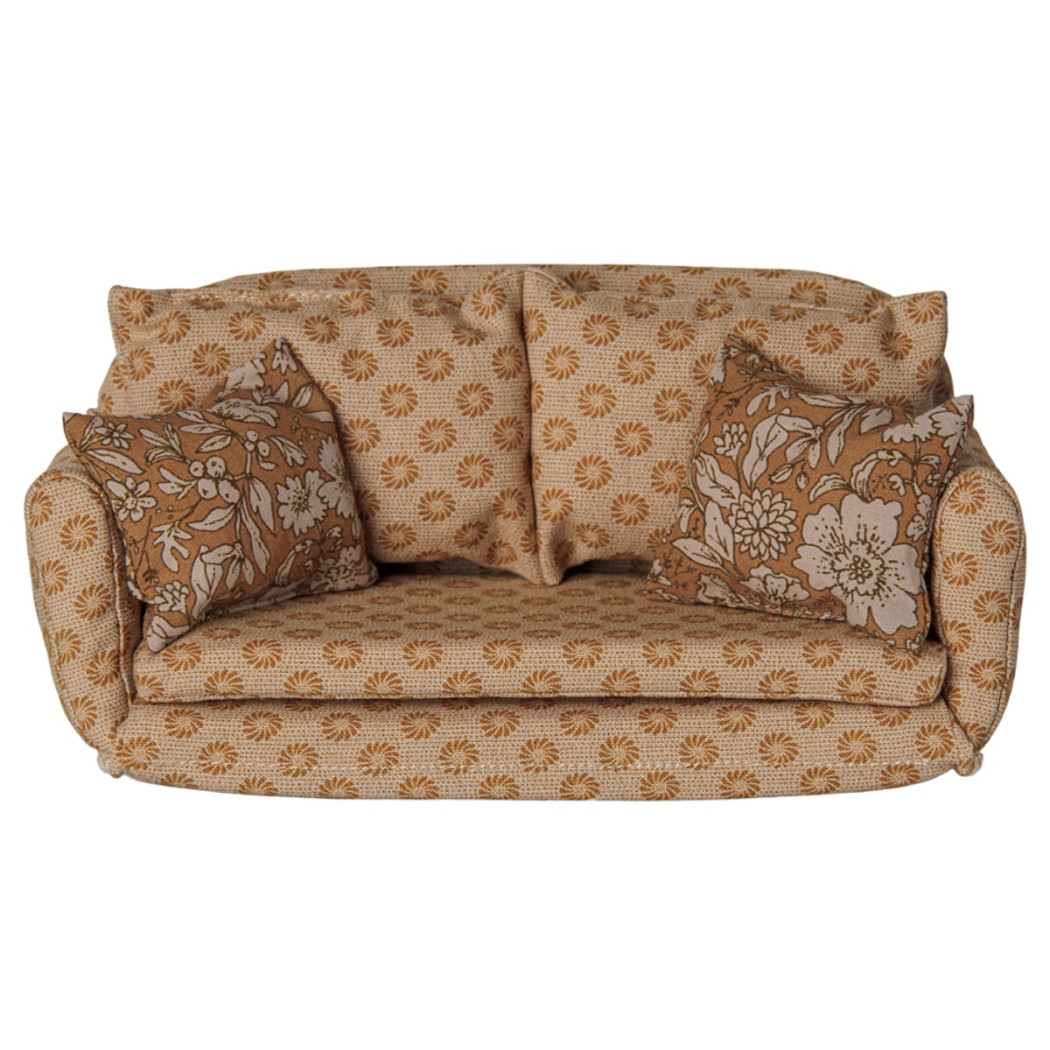 Ocher - Rozkładana Kanapa dla Myszek - Sofa Bed - Wyposażenie Domku - Maileg