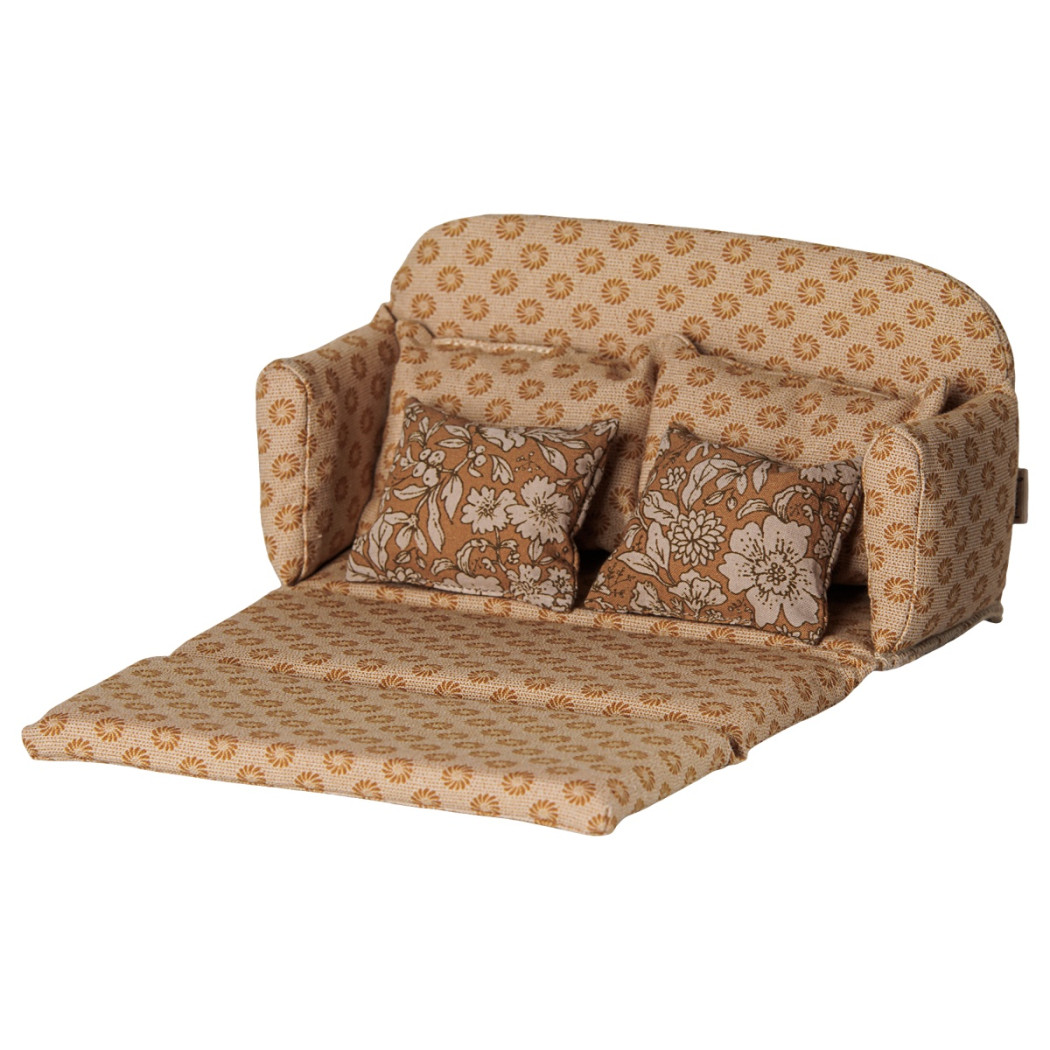 Ocher - Rozkładana Kanapa dla Myszek - Sofa Bed - Wyposażenie Domku - Maileg