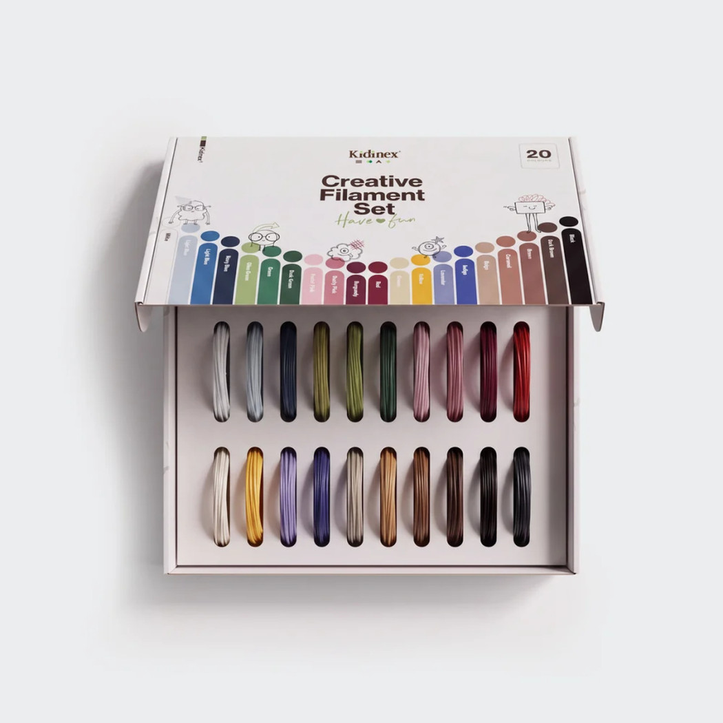 Filament Kid Pen - Dodatkowe Wkłady do Długopisu 3D - 20 Kolorów po 5 metrów - Kidinex