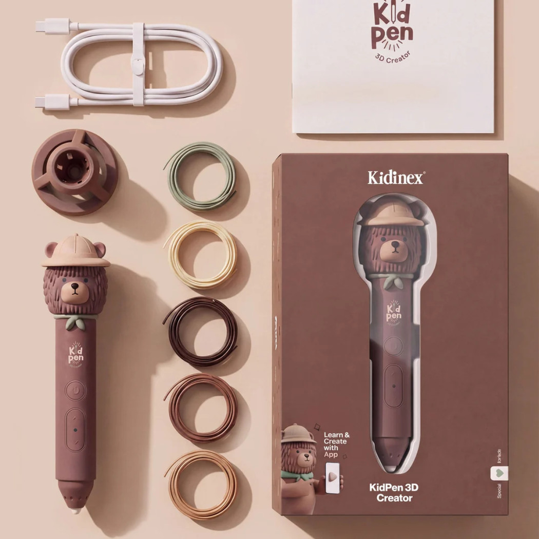 Kid Pen Bear - Długopis 3D dla Dzieci - Niskotemperaturowy - Kidinex