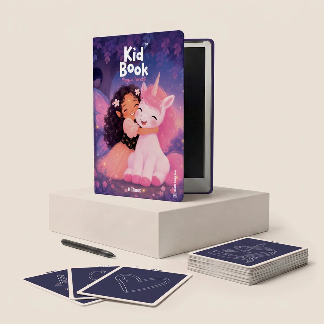 Magic Forest KidBook - Tablet Graficzny z Kartami Pracy do Nauki Rysowania dla Dzieci - Kidinex