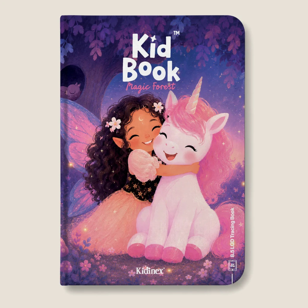 Magic Forest KidBook - Tablet Graficzny z Kartami Pracy do Nauki Rysowania dla Dzieci - Kidinex